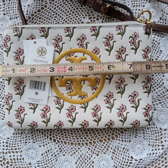 Tory Burch Crossbody NWT Floral Two Tone - Picture 11 of 14